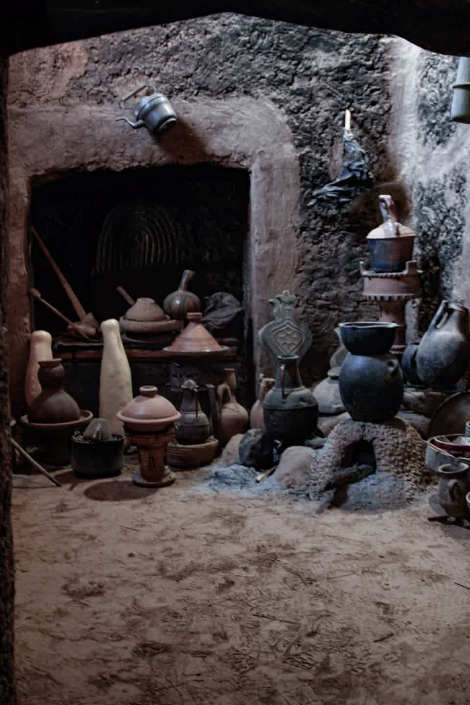 Inside a traditional house near Aoukerda