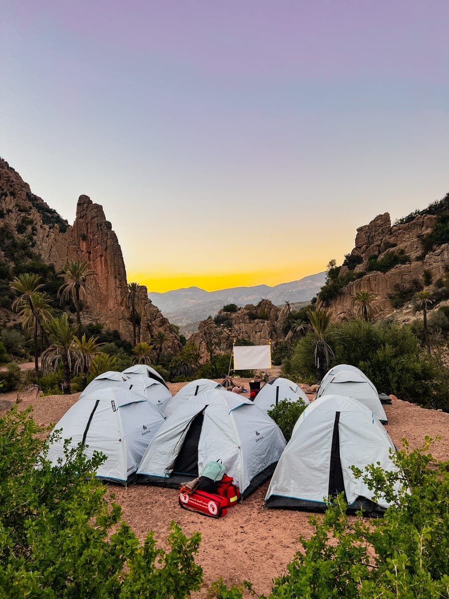 Camping night at the Ait Lahcen waterfalls — 1